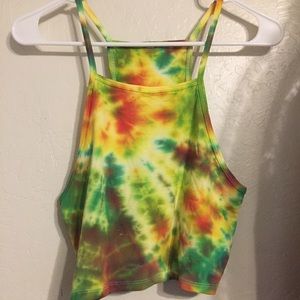 Rainbow Tie Dyed Halter Top 🌈💖
